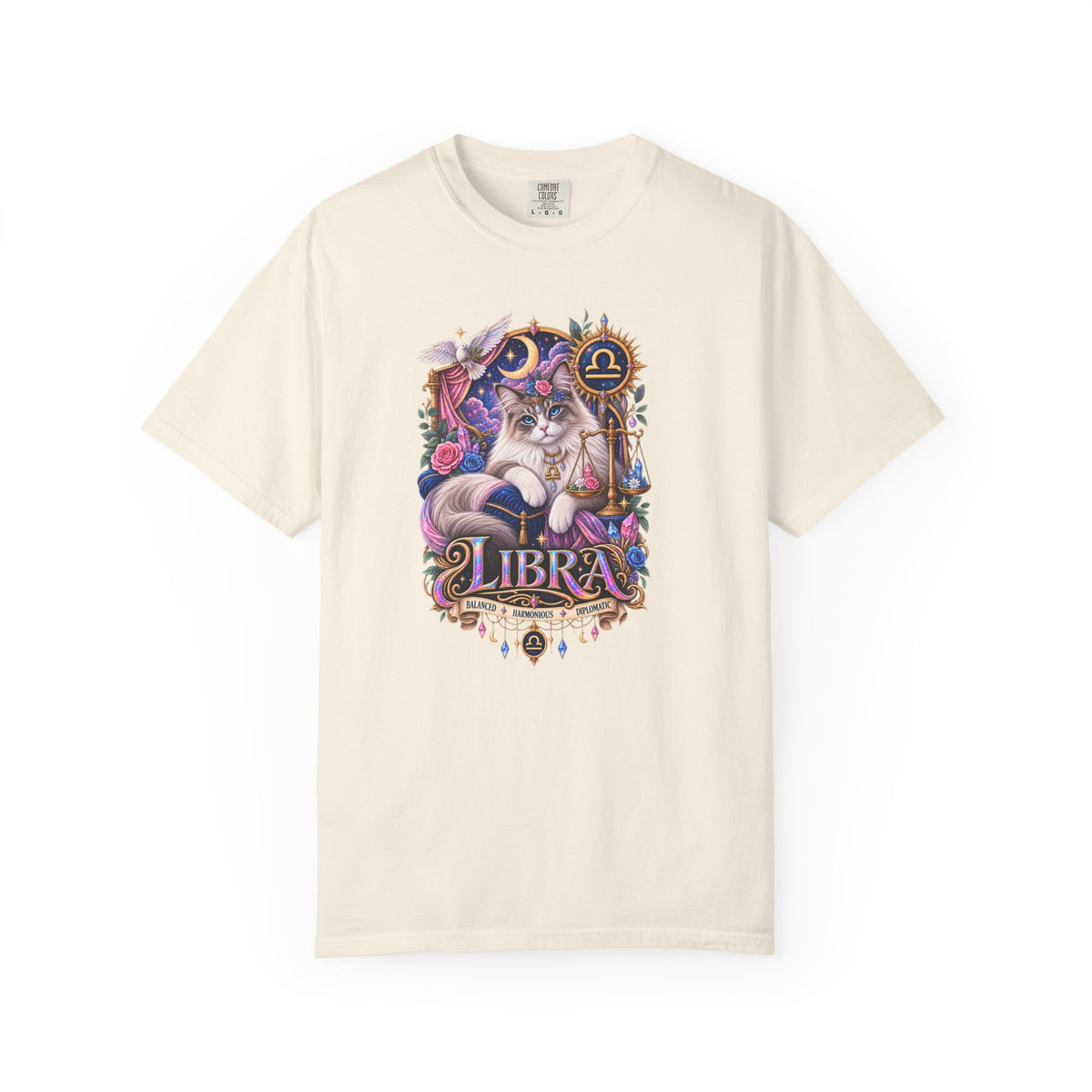 Libra Zodiac T-Shirt — Persian Celestial Scale Astrology Tee