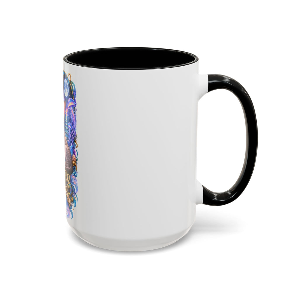 Pisces Devon Rex Cat Accent Coffee Mug — Zodiac Astrology Ceramic Mug (11/15oz)