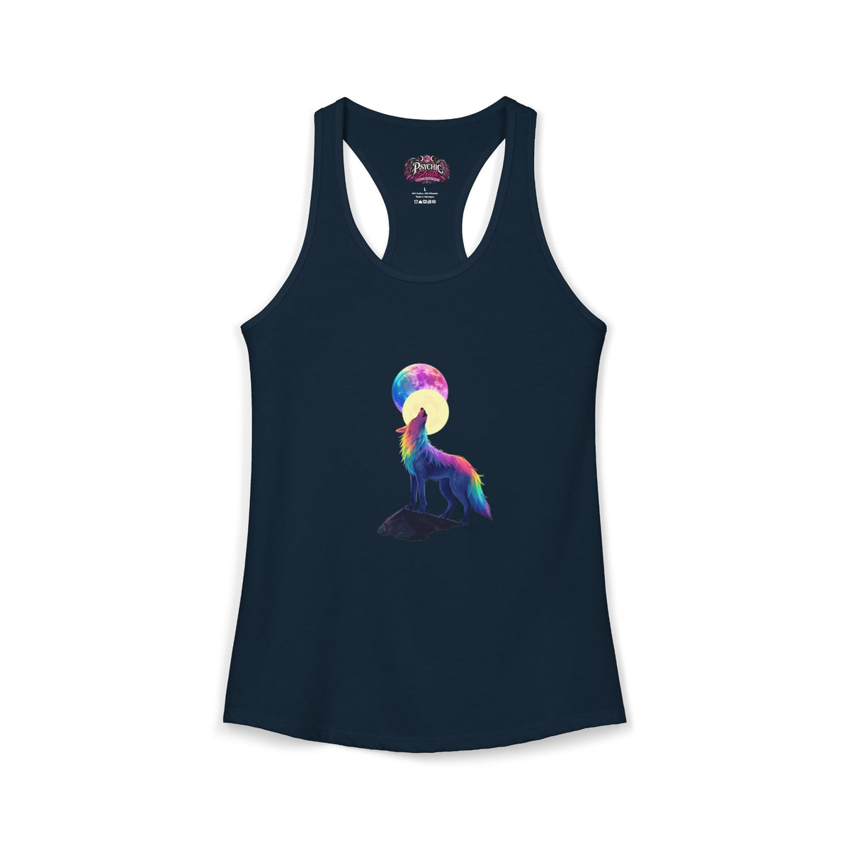 Rainbow Wolf Tank Top | Women's Racerback