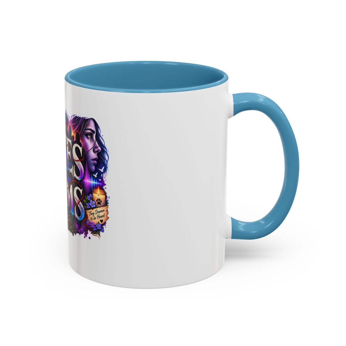 Voices for Victims Accent Coffee Mug – Advocacy & Support Ceramic Mug (11/15oz)