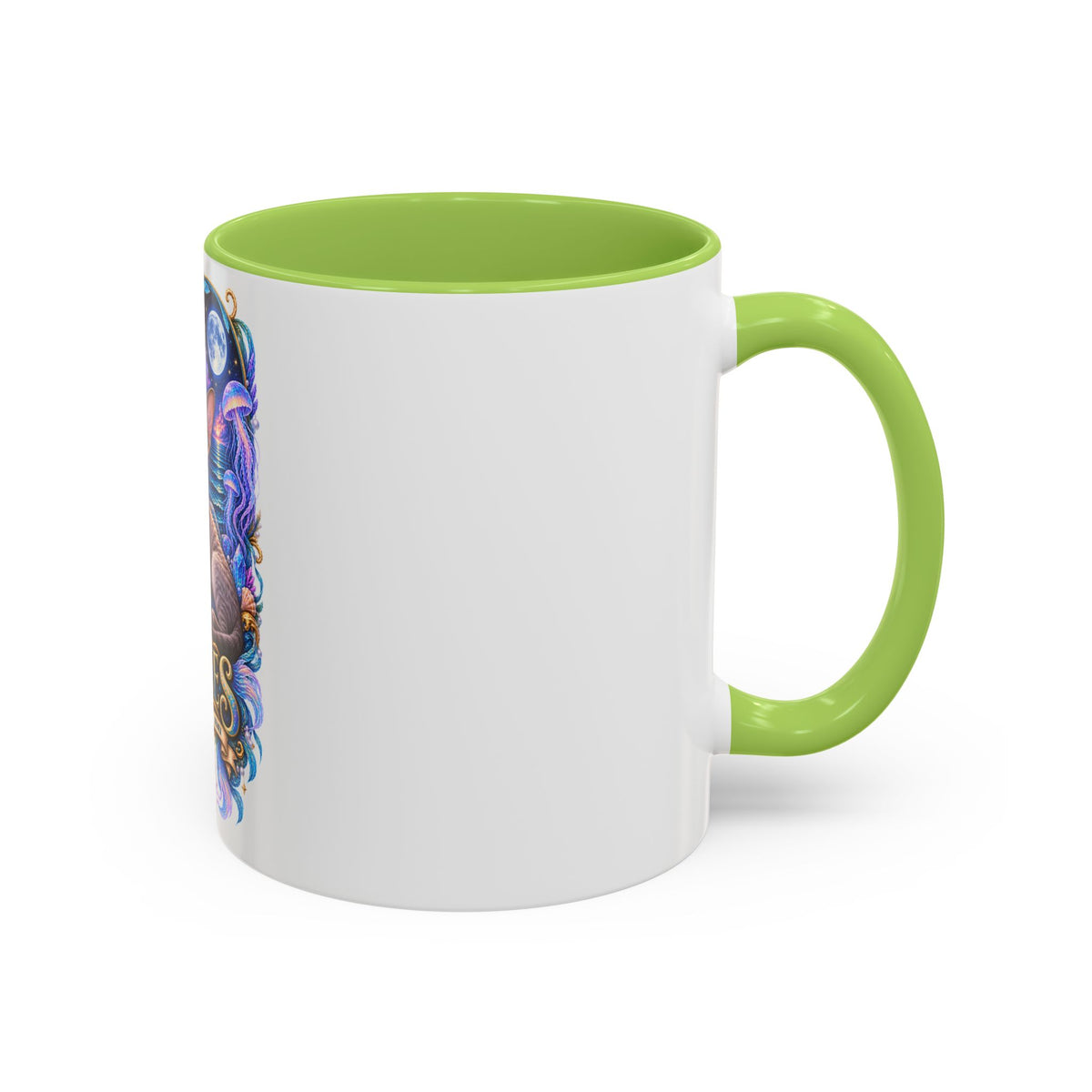 Pisces Devon Rex Cat Accent Coffee Mug — Zodiac Astrology Ceramic Mug (11/15oz)