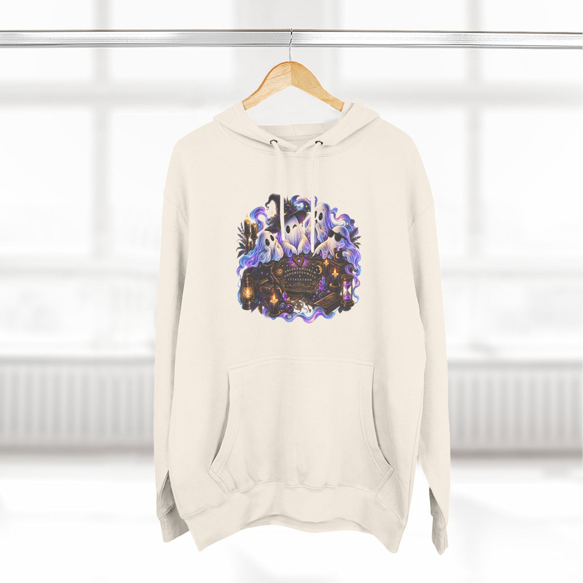 Funny Ghosts with Spirit Board Hoodie — Halloween Ghosts & Haunted Night Pullover