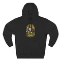 Taurus Tuxedo Cat Zodiac Hoodie — Earthy Bull Constellation Graphic Fleece Pullover
