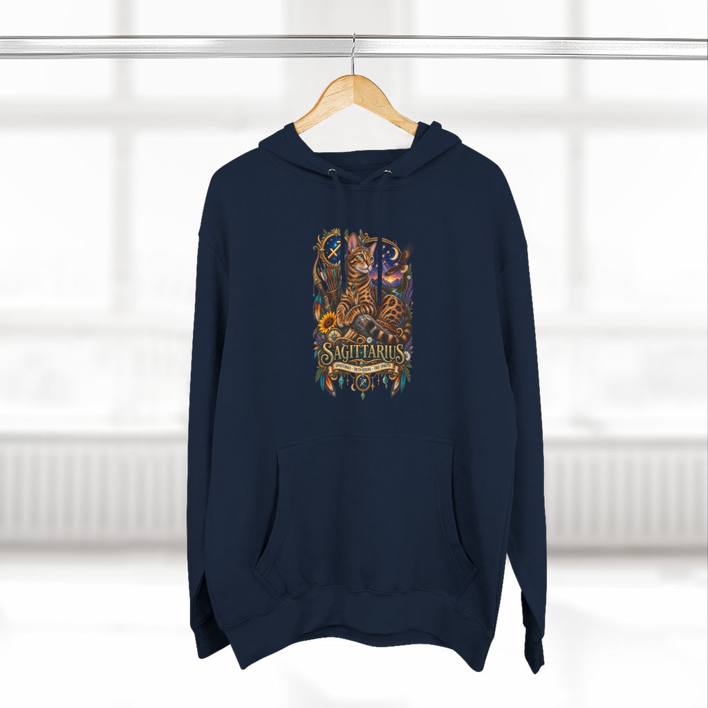 Sagittarius Bengal Zodiac Hoodie — Celestial Archer Constellation Graphic