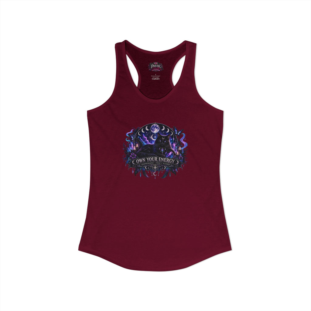 Own your Energy Majestic Black Cat Tank