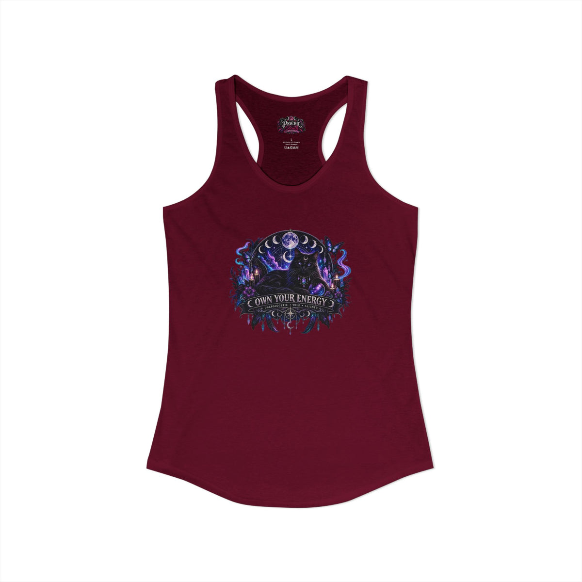 Own your Energy Majestic Black Cat Tank