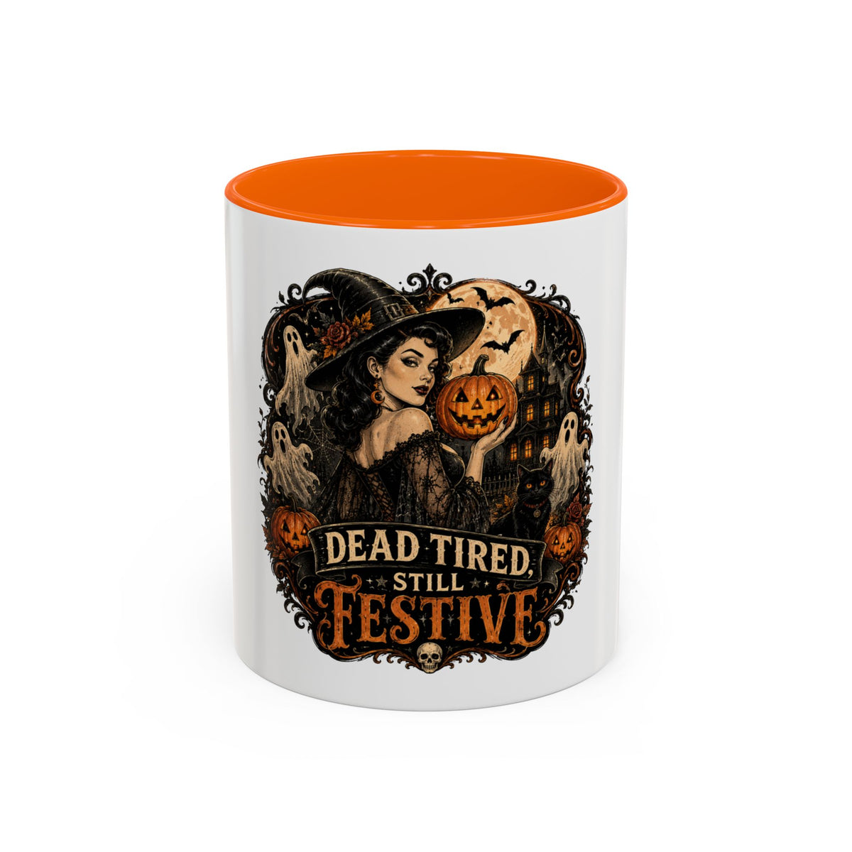 Dead Tired Still Festive Halloween Coffee Mug