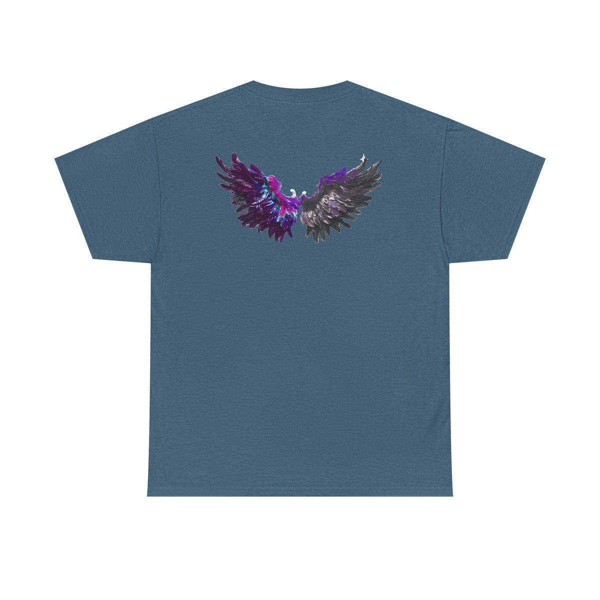 Free Spirit Tee — Purple Galaxy Wings Graphic T-Shirt
