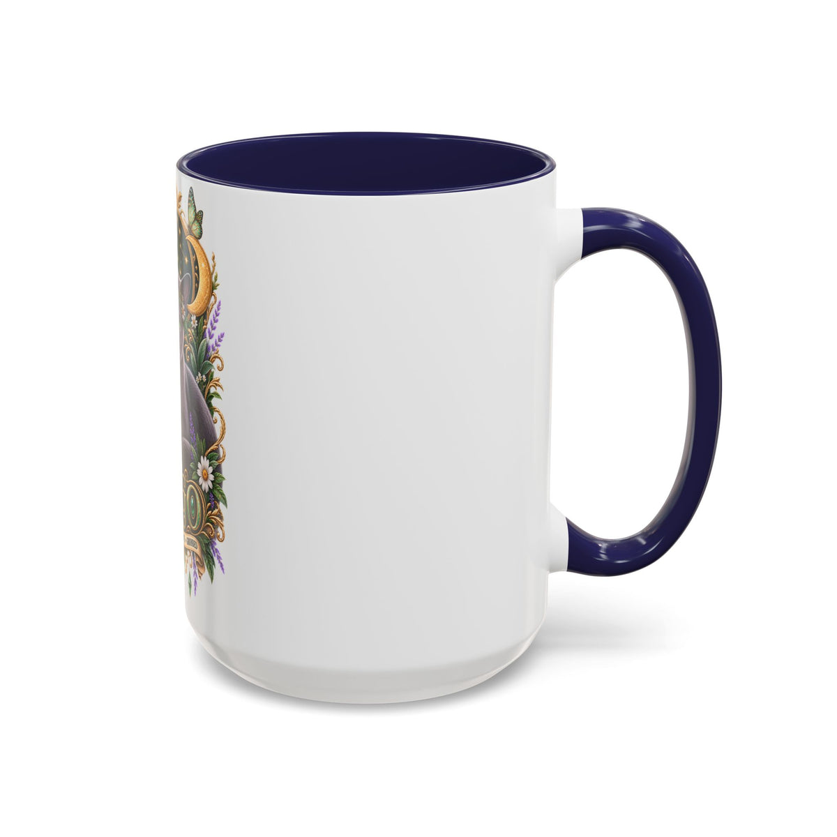 Virgo Russian Blue Cat Accent Coffee Mug — Zodiac Astrology Horoscope Gift (11/15 oz)