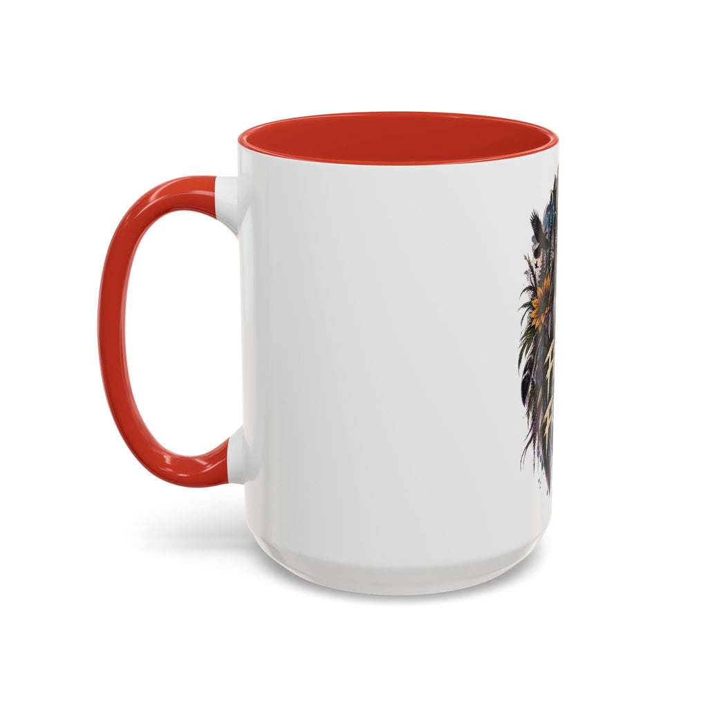 Feral Not Fragile Wolf Accent Coffee Mug (11oz & 15oz)
