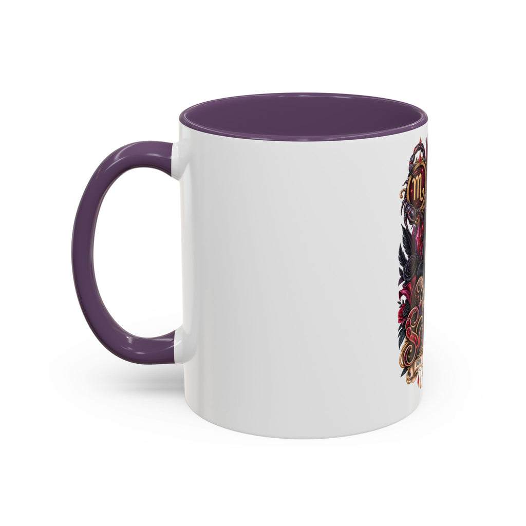 Scorpio Zodiac Black Cat Accent Coffee Mug – Astrology Gift (11oz & 15oz)