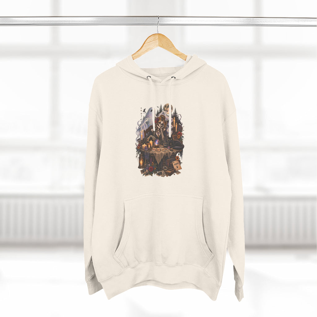 Skeleton, Cat and Ghost Tarot Seance- Paranormal Tees