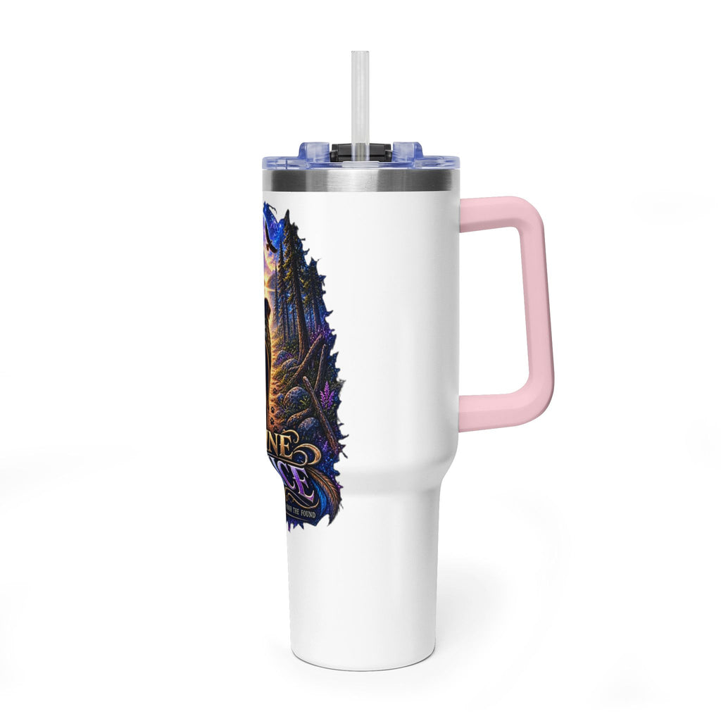 40oz Vacuum Tumbler – “Divine Justice” Support the mission