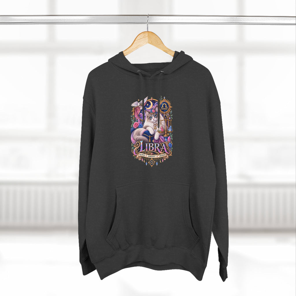 Libra Zodiac Hoodie — Persian Artistic Astrological Sign Sweatshirt