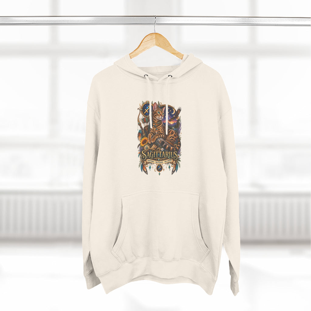 Sagittarius Bengal Zodiac Hoodie — Celestial Archer Constellation Graphic