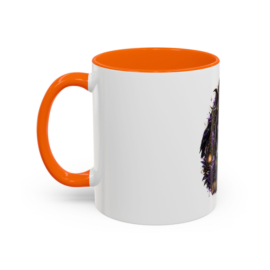 Protected, Guided & Unfuckwithable Wolf Coffee Mug — Spiritual Mystic Accent Mug (11/15oz)