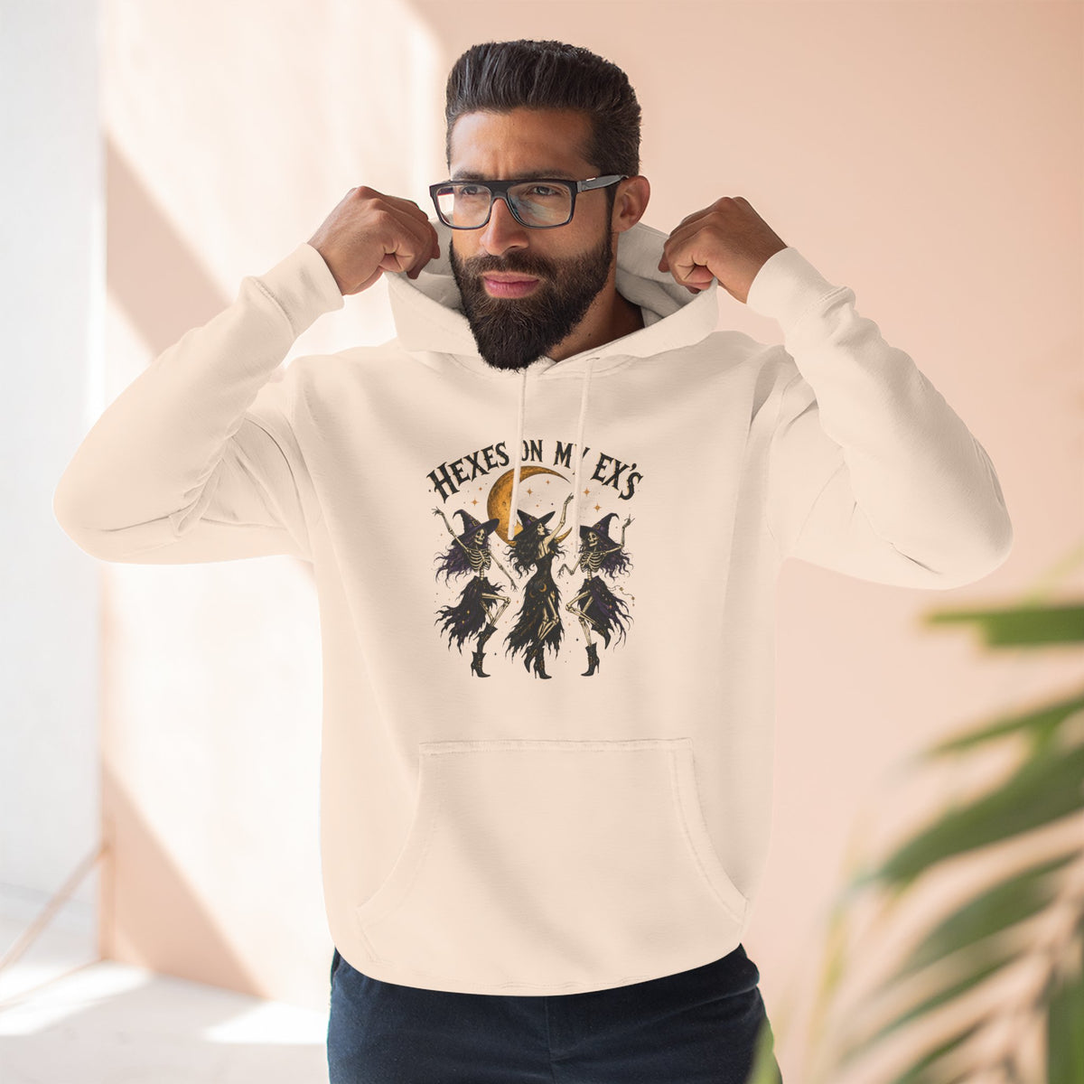Hexes On My Exes Hoodie — Witchy Witchcraft Graphic Fleece Pullover
