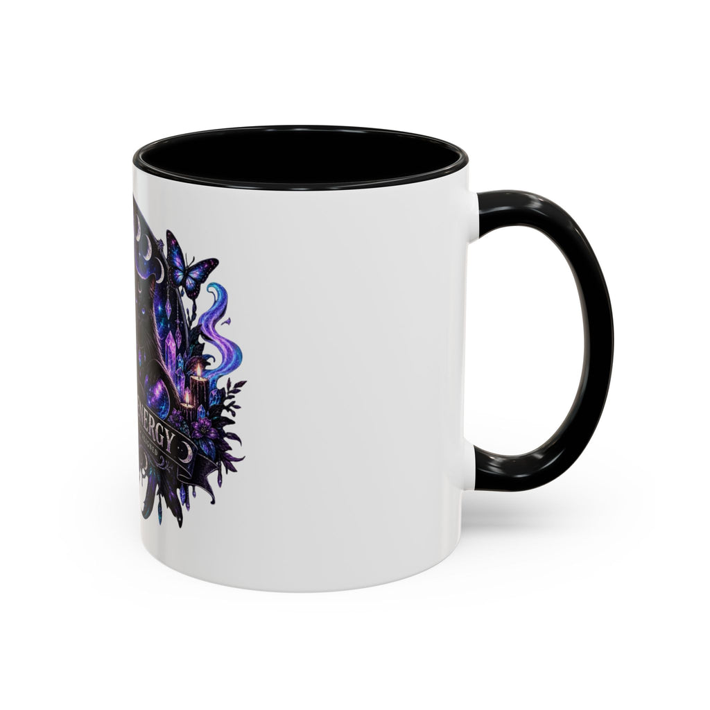 Own Your Energy Black Cat Coffee Mug – Spiritual Moon Phase Tea Cup