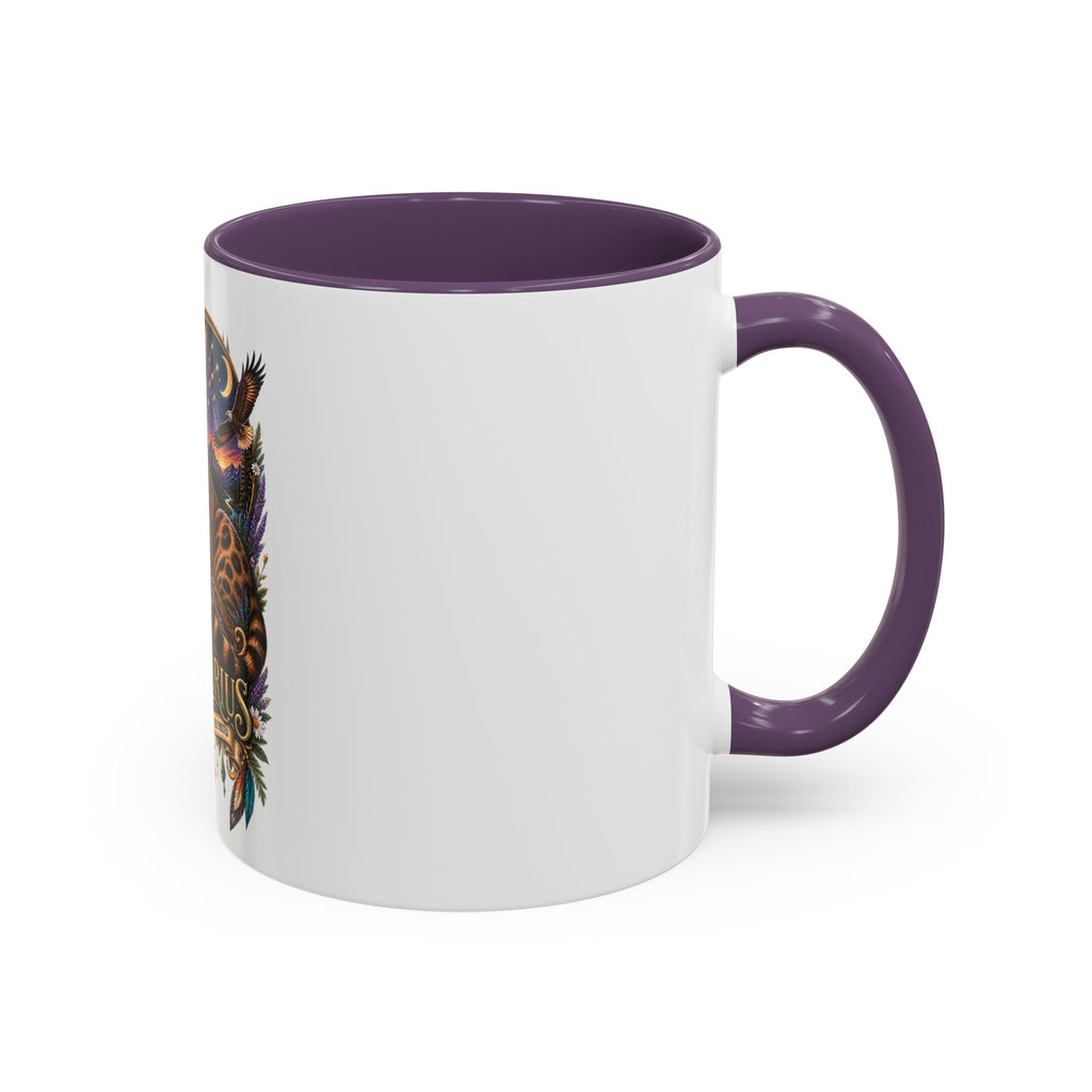 Sagittarius Bengal Cat Zodiac Coffee Mug — Cat Archer Astrology Accent Mug (11/15oz)