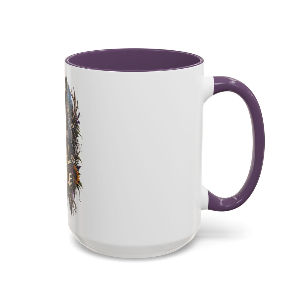 Feral Not Fragile Wolf Accent Coffee Mug (11oz & 15oz)