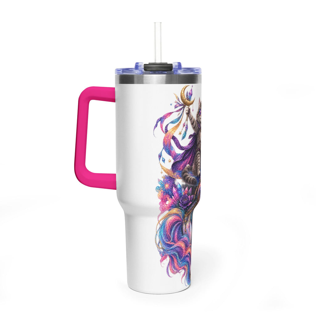 40oz Magical Unicorn Cat Tumbler – Colorful Fantasy Vacuum Insulated Cup