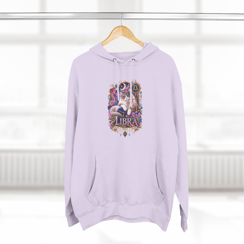 Libra Zodiac Hoodie — Persian Artistic Astrological Sign Sweatshirt