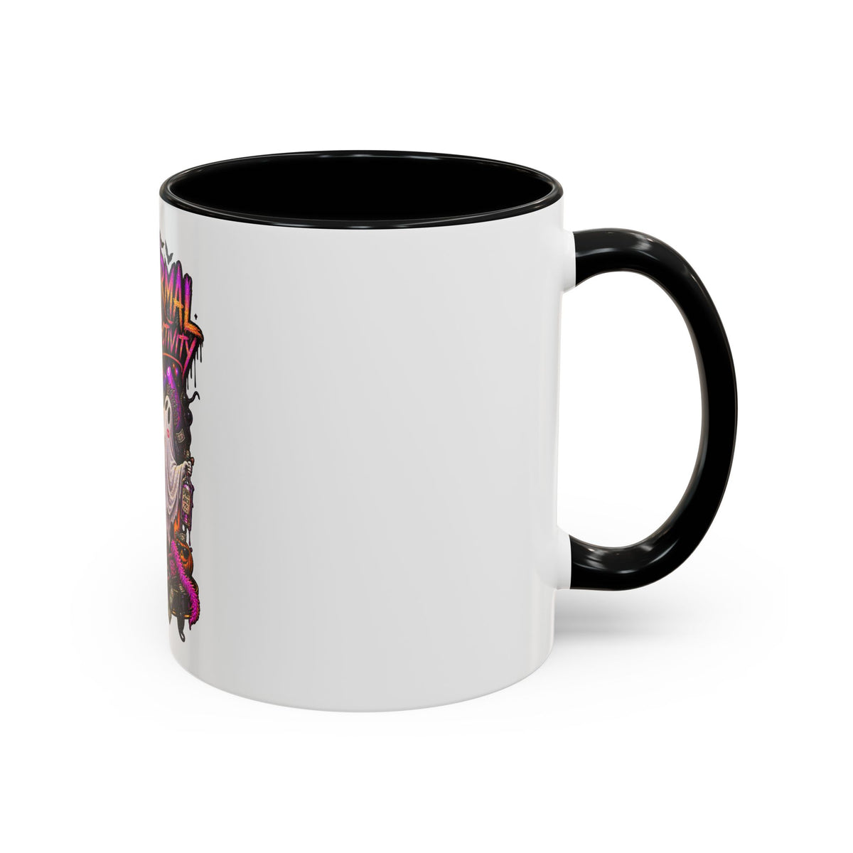 Coffee Mug — 'Paranormal Activity' Ghost Pole Dancing Halloween Accent Mug (11/15oz)