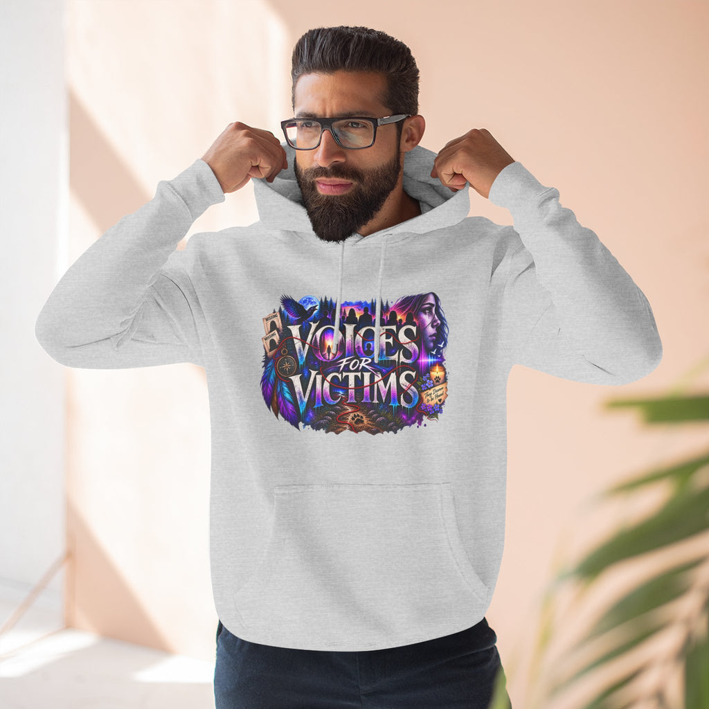 Voices for Victims Graphic Hoodie — Support & Awareness Pullover