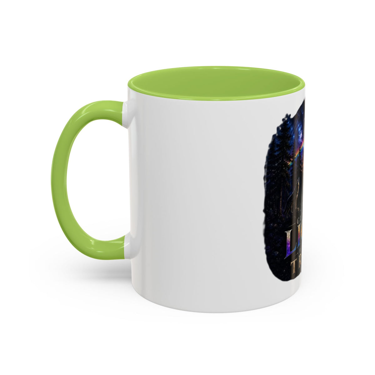 Guided by Light Coffee Mug — Inspirational Nature Moonrise Design (11/15oz) Advocacy mug
