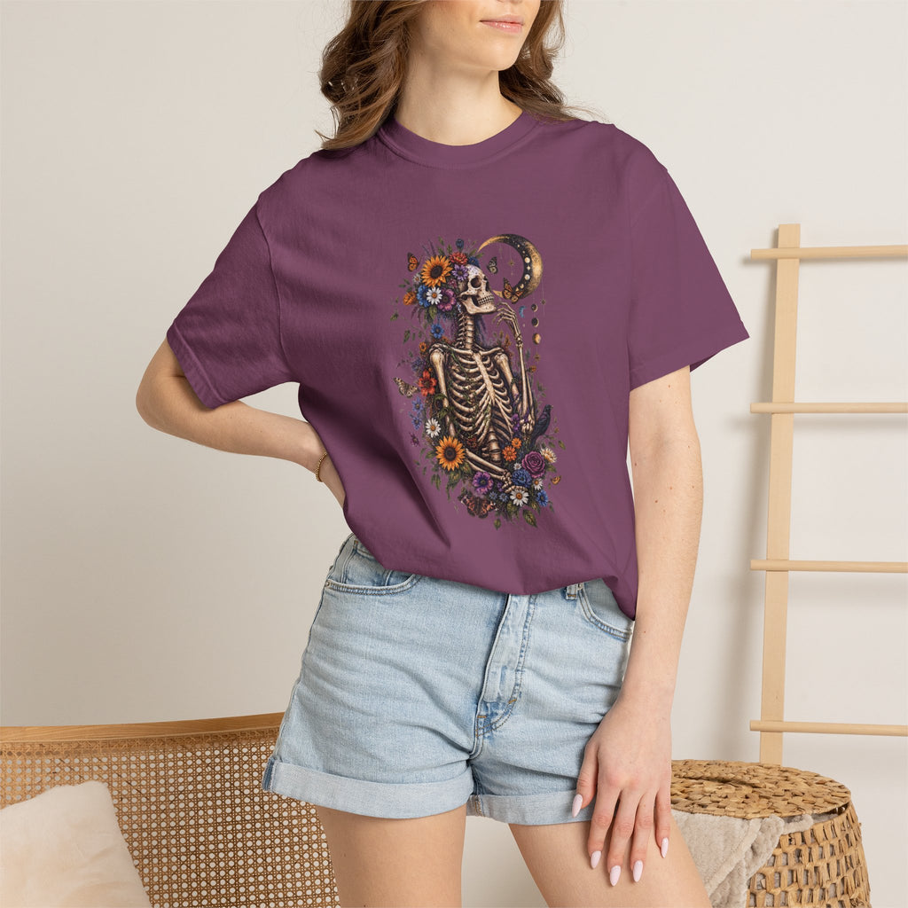 Floral Skeleton T-Shirt — Gothic Floral