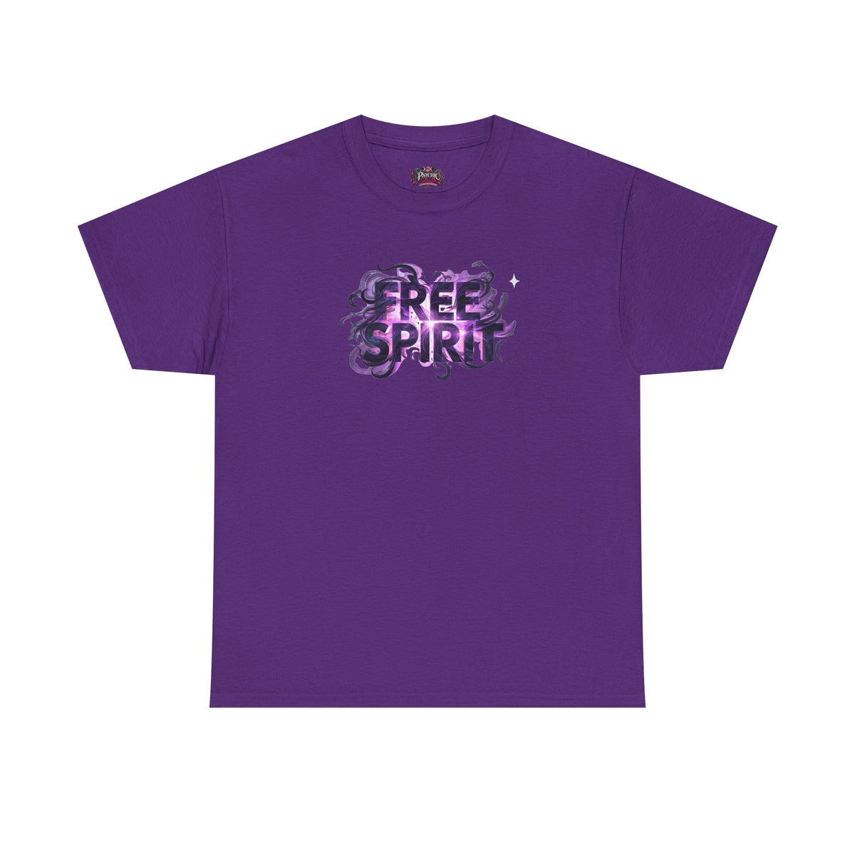 Free Spirit Tee — Purple Galaxy Wings Graphic T-Shirt
