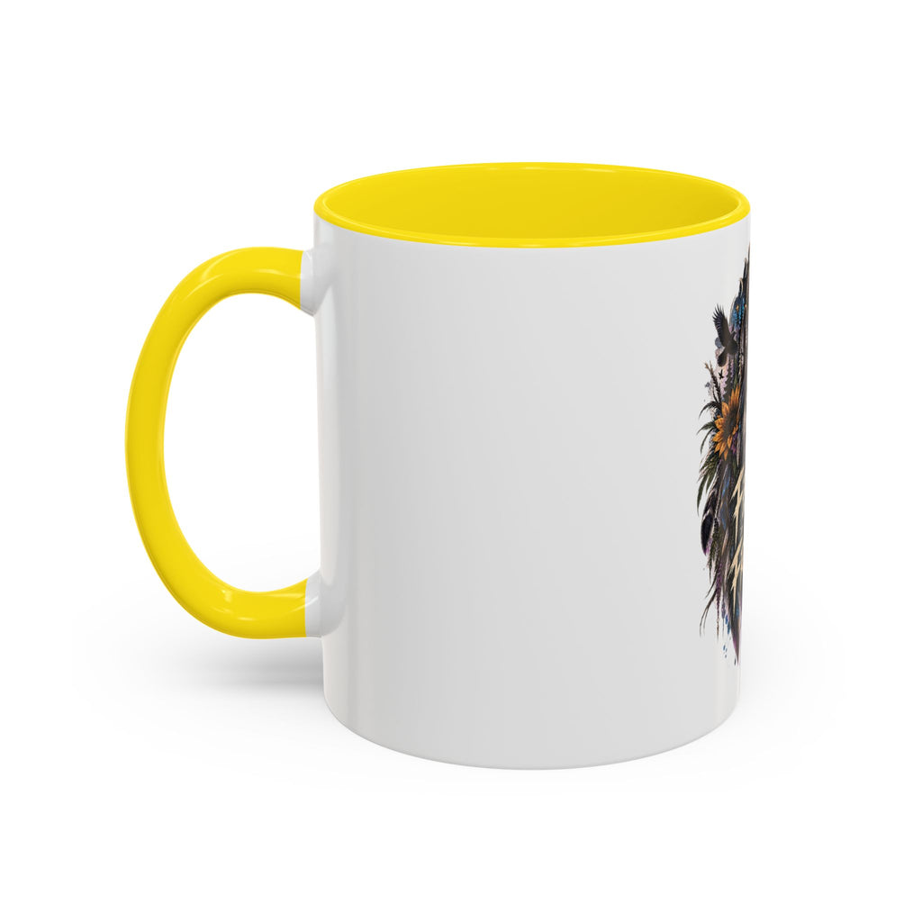 Feral Not Fragile Wolf Accent Coffee Mug (11oz & 15oz)