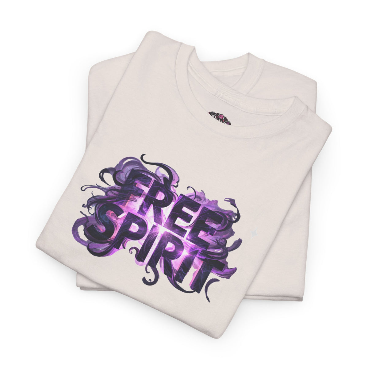 Free Spirit Tee — Purple Galaxy Wings Graphic T-Shirt
