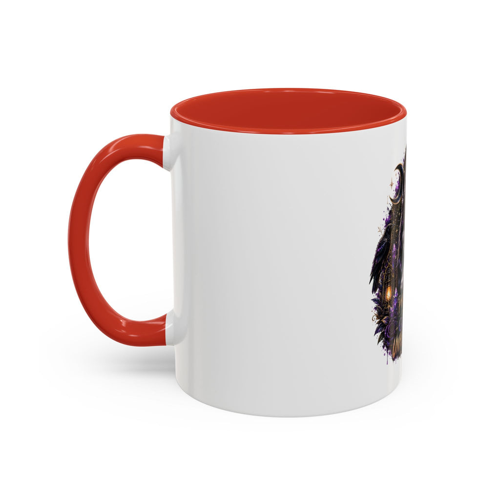 Protected, Guided & Unfuckwithable Wolf Coffee Mug — Spiritual Mystic Accent Mug (11/15oz)