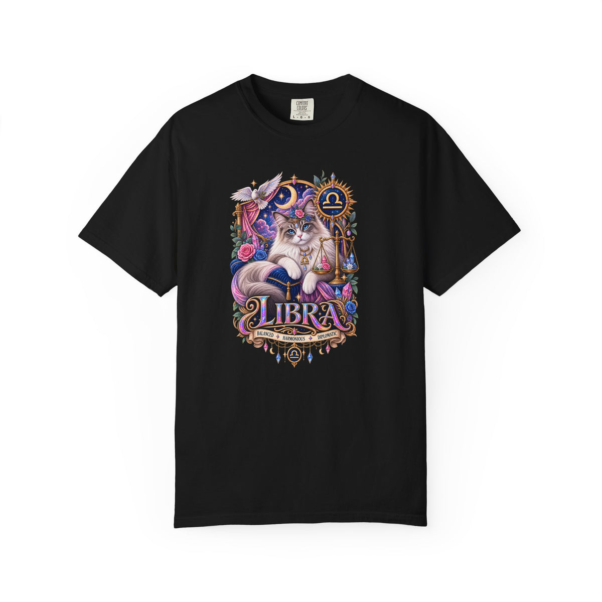 Libra Zodiac T-Shirt — Persian Celestial Scale Astrology Tee