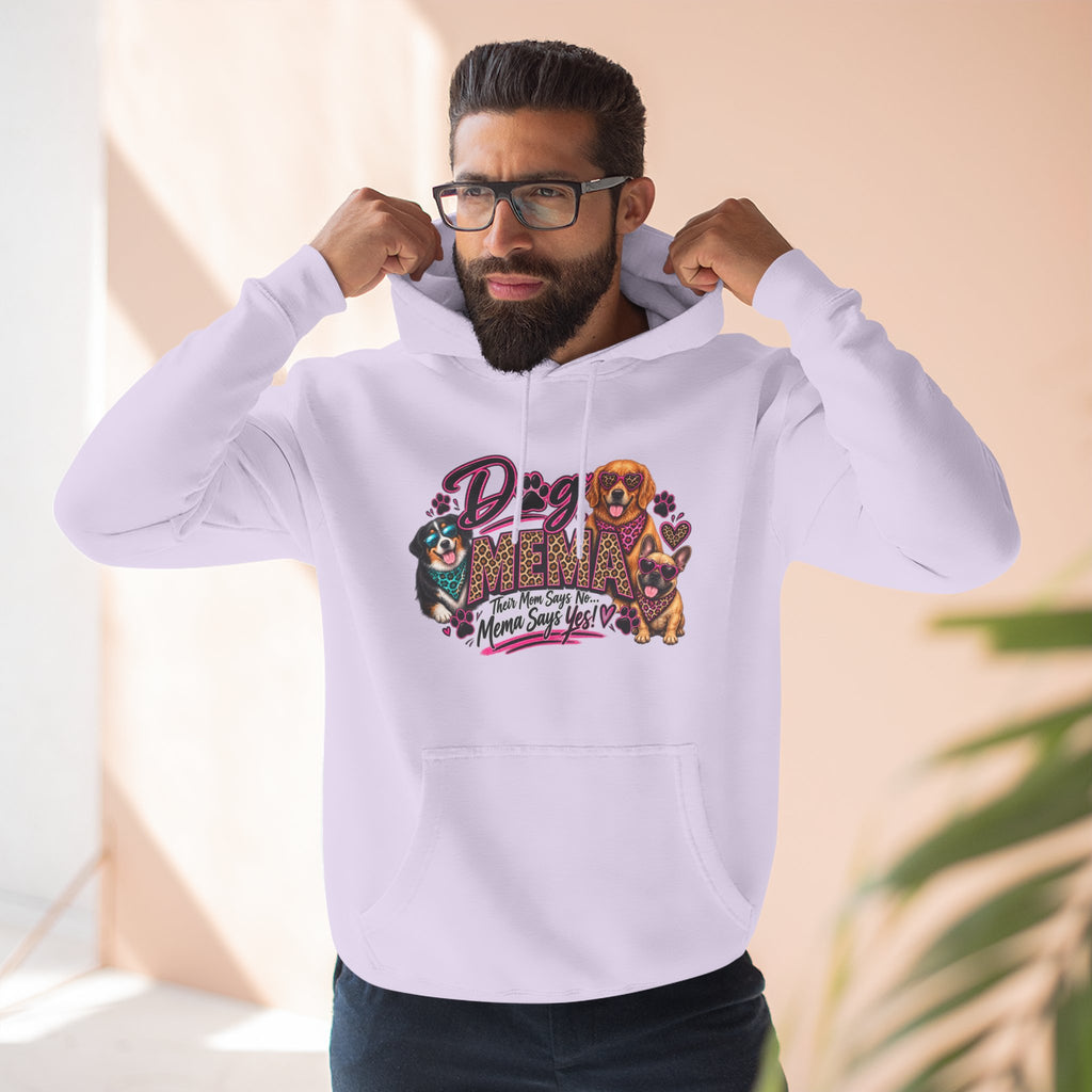 Dog Mema Hoodie — Cute Paw Print Graphic Pullover for Grandma Dog lovers