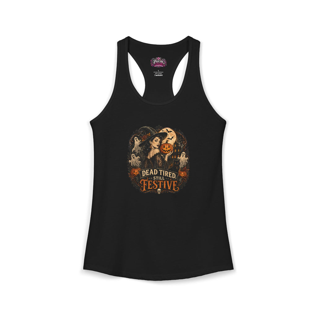 Dead Tired Humor Halloween Tank