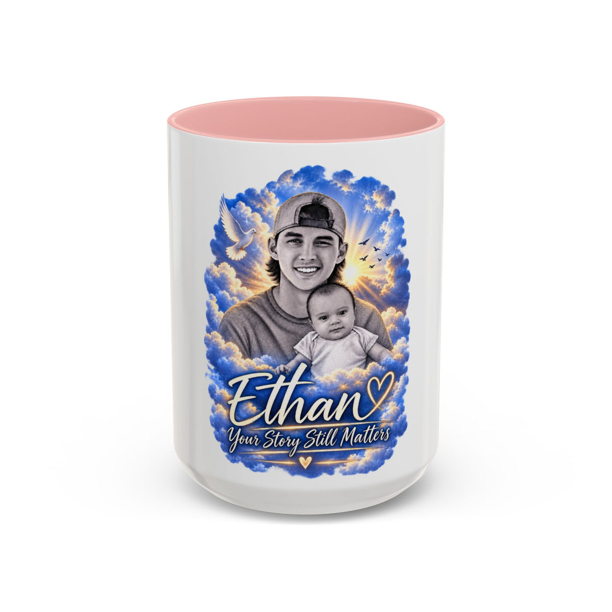 Memorial Photo Coffee Mug - "Ethan" Personalized Keepsake (You Story Still Matters)