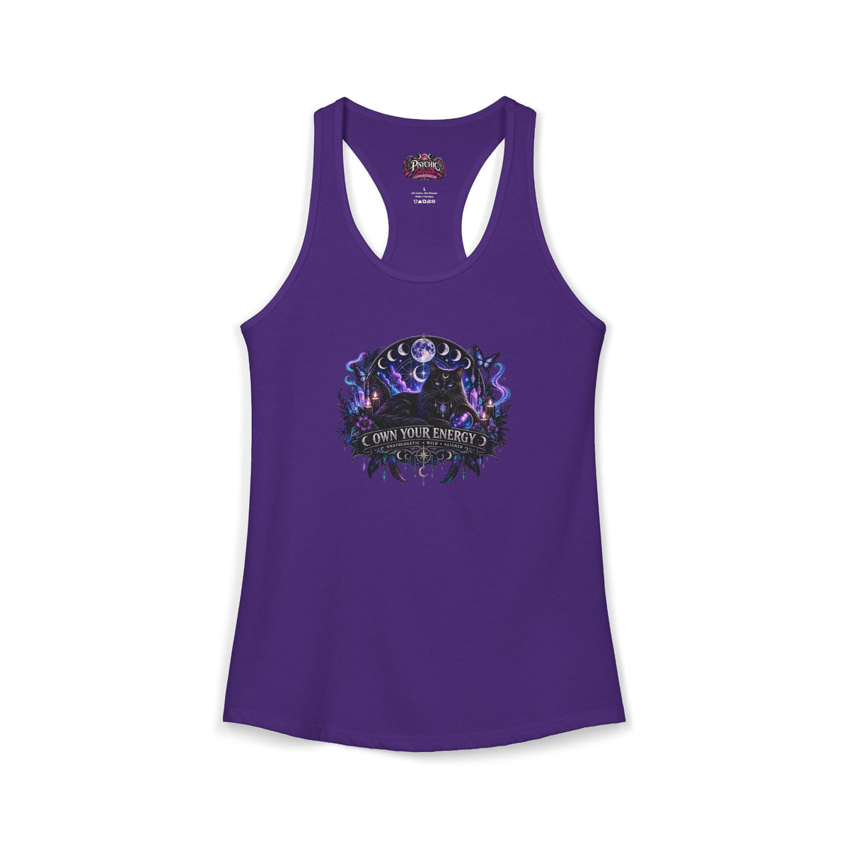 Own your Energy Majestic Black Cat Tank