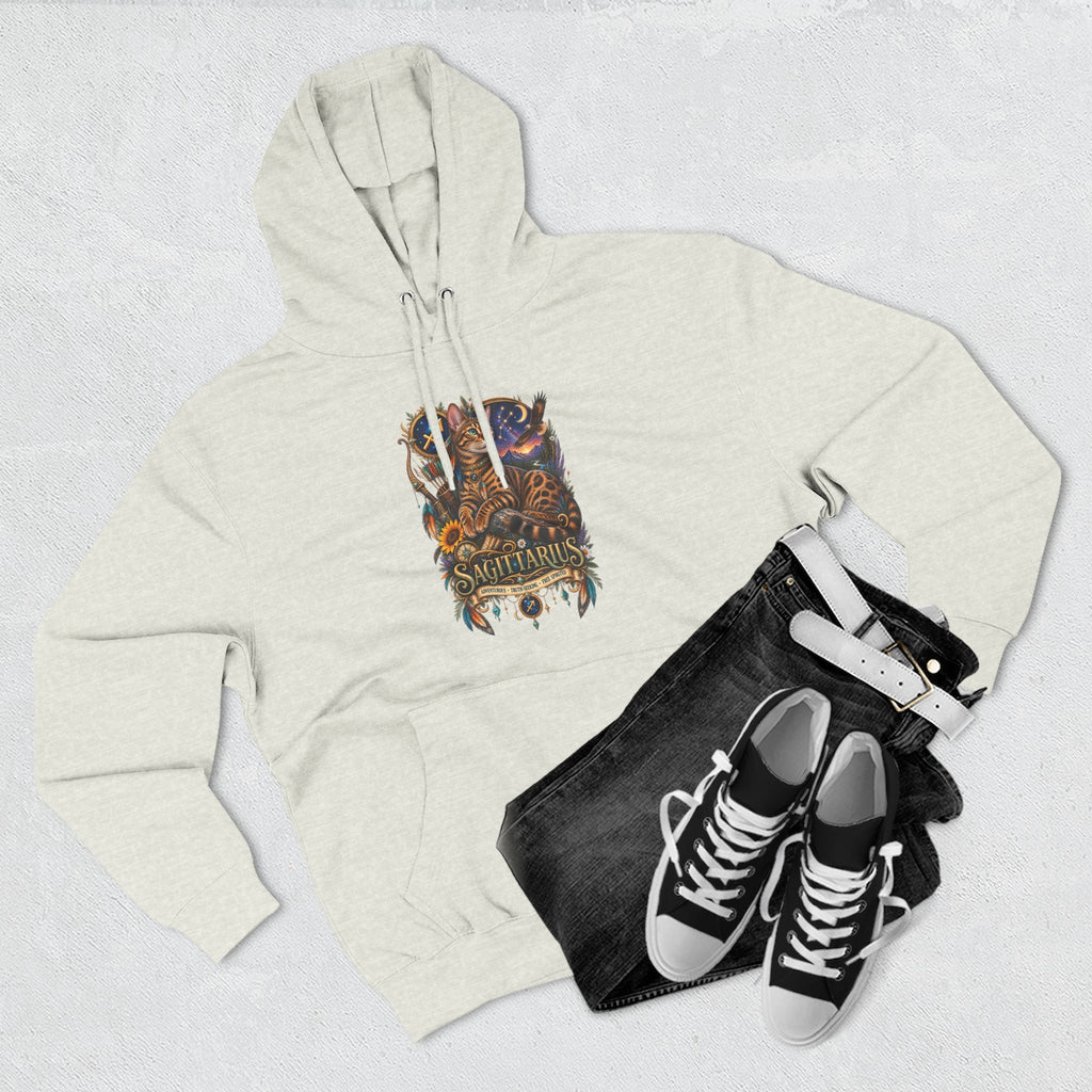 Sagittarius Bengal Zodiac Hoodie — Celestial Archer Constellation Graphic