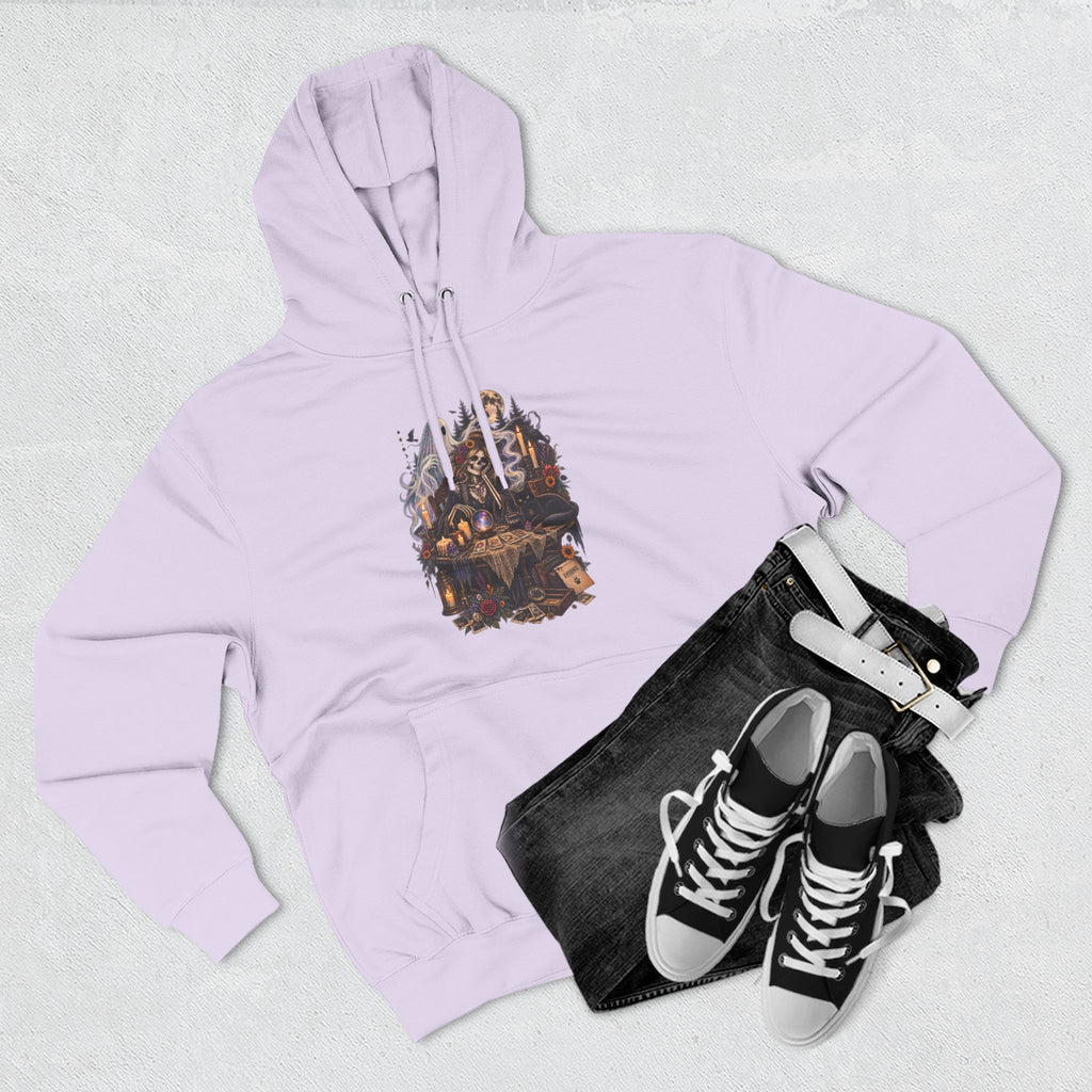 Skeleton, Cat and Ghost Tarot Seance- Paranormal Tees