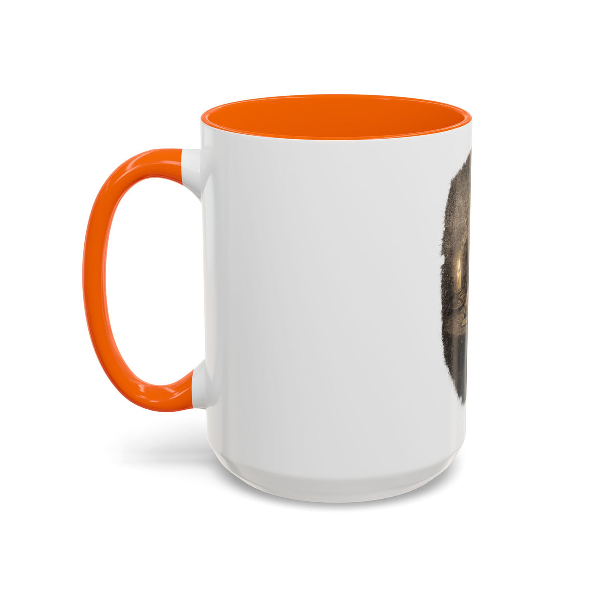 Tarot Cat Accent Coffee Mug — Witchy Black Cat with Tarot Cards