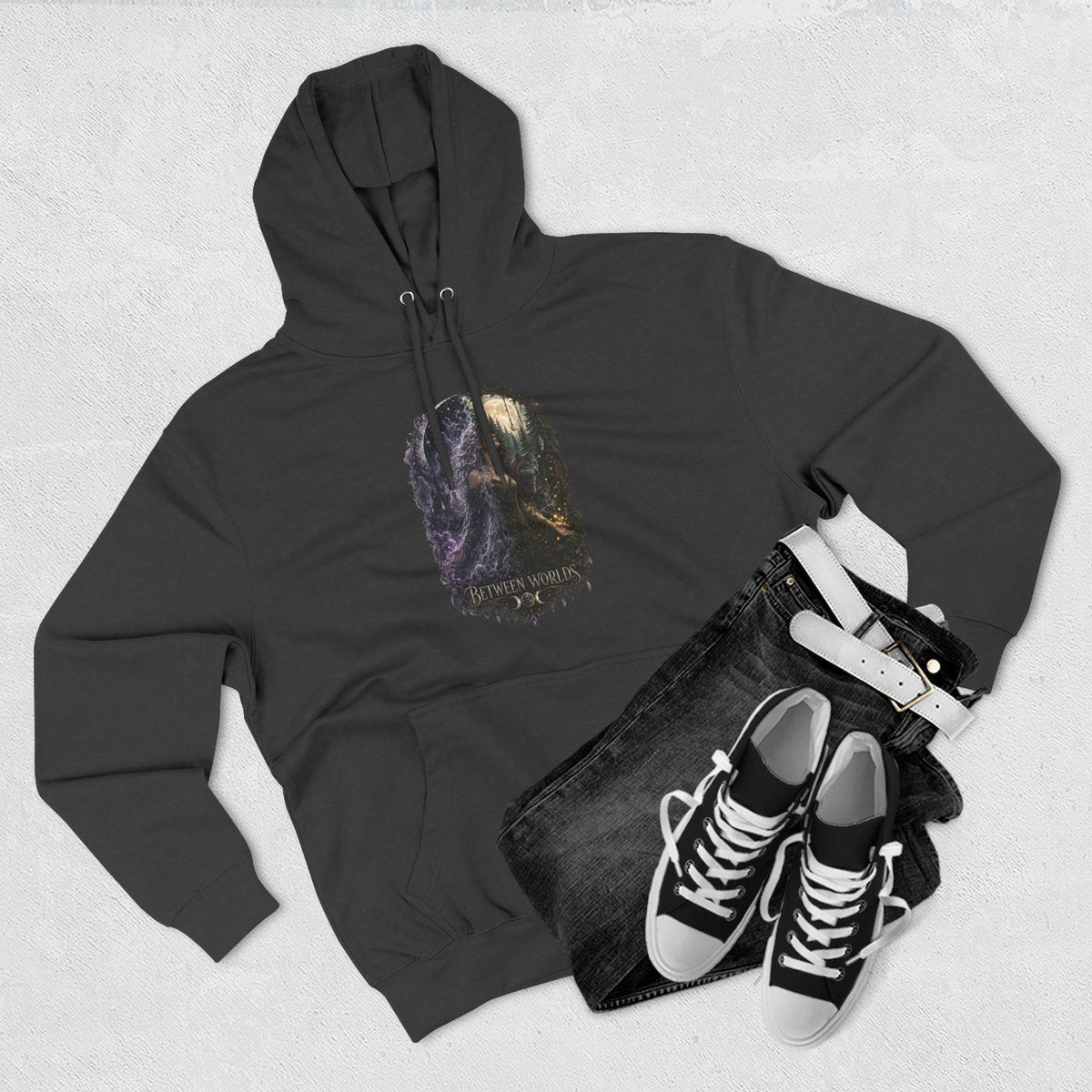 Witchy Between Worlds Ghostly Gothic Hoodie