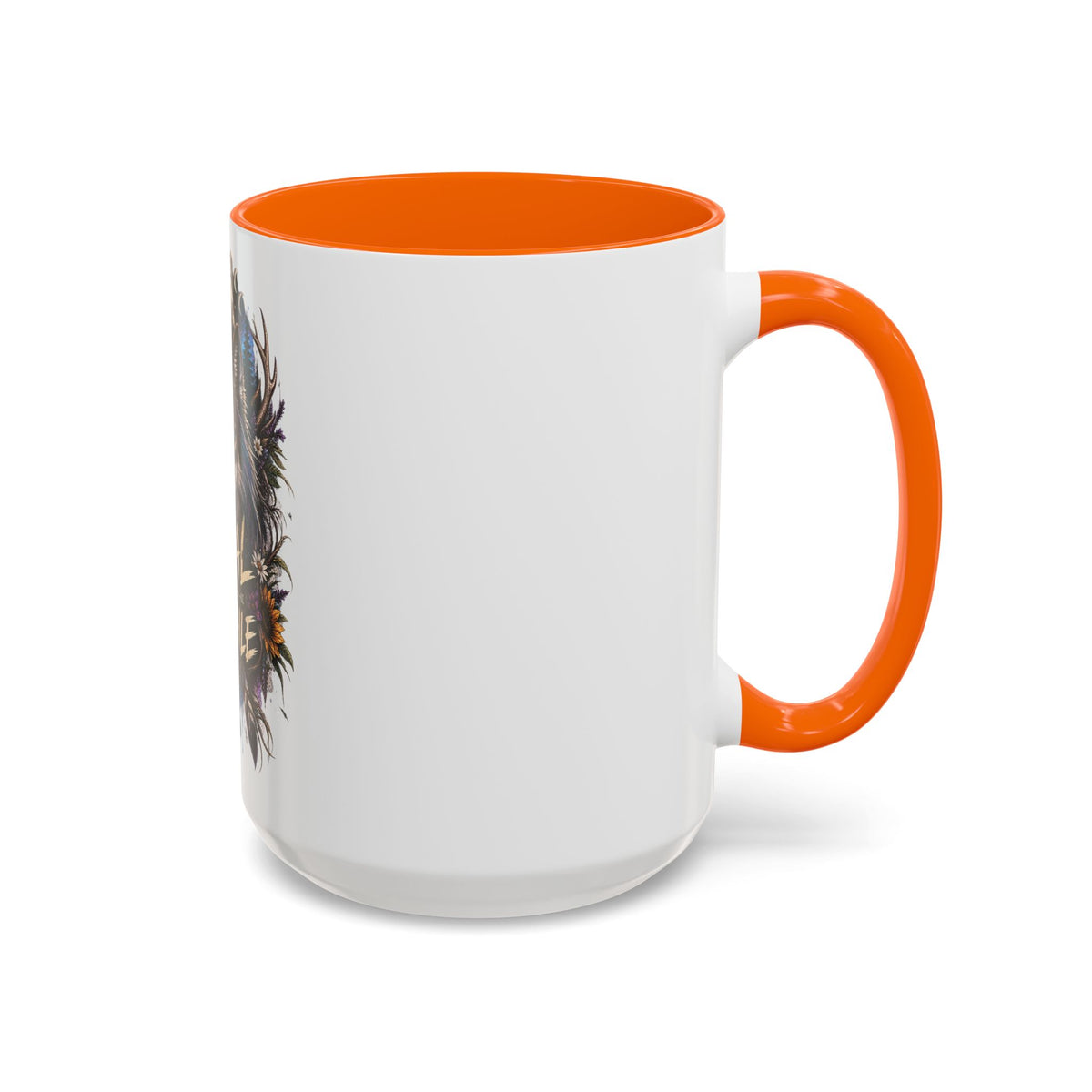 Feral Not Fragile Wolf Accent Coffee Mug (11oz & 15oz)