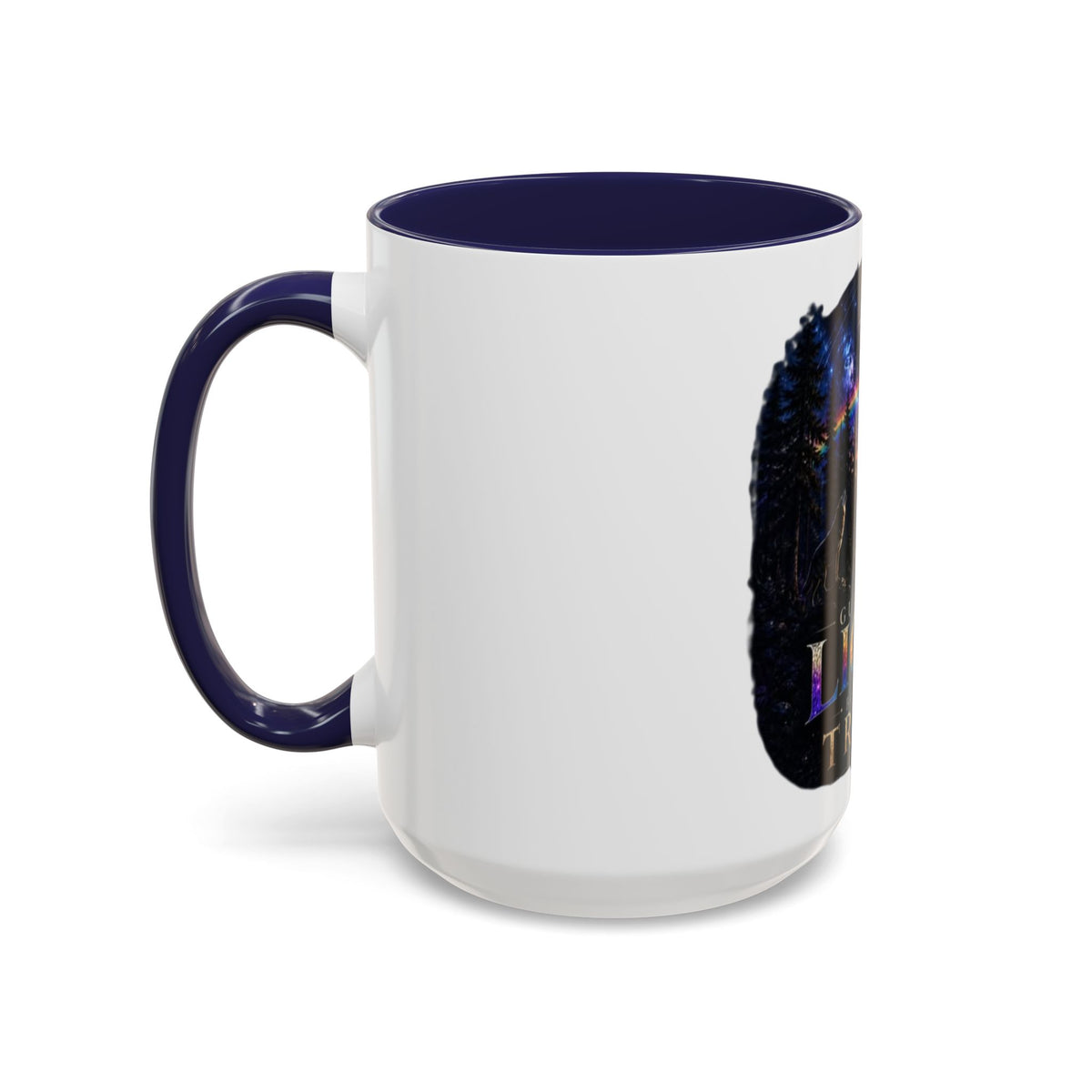 Guided by Light Coffee Mug — Inspirational Nature Moonrise Design (11/15oz) Advocacy mug