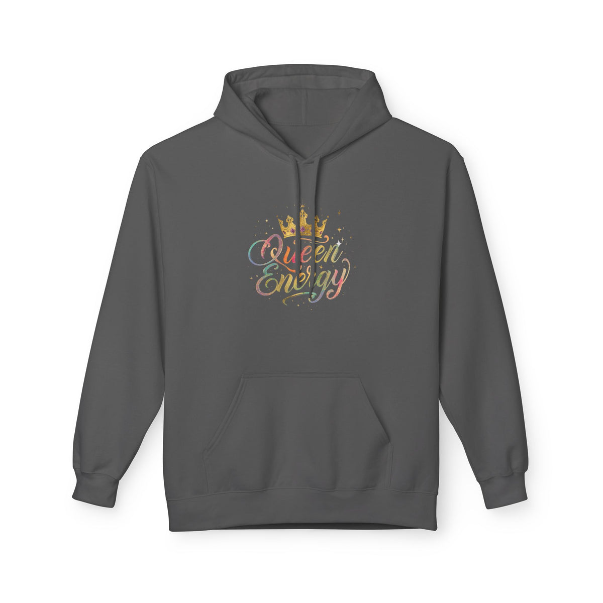 Queen Energy Hoodie – Pastel Script Crown Sweatshirt Classic