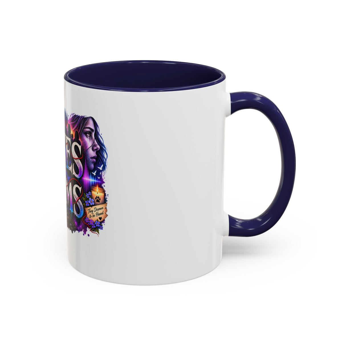 Voices for Victims Accent Coffee Mug – Advocacy & Support Ceramic Mug (11/15oz)