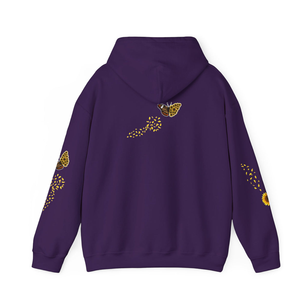 Sunflower Kitten Hoodie | Cute Cat, Sunflower Sleeve Design