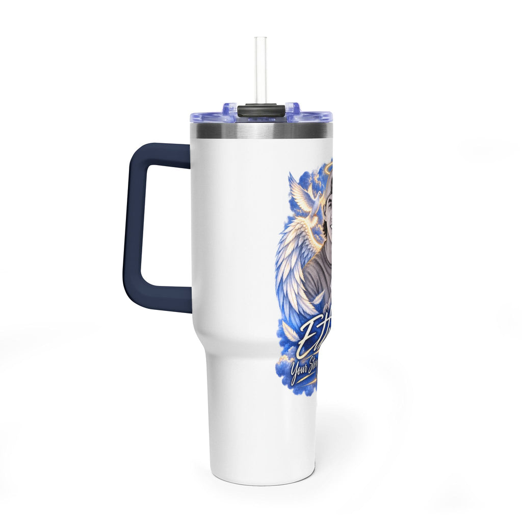 Memorial 40oz Tumbler — Personalized 'Ethan' Angel Wings Keepsake