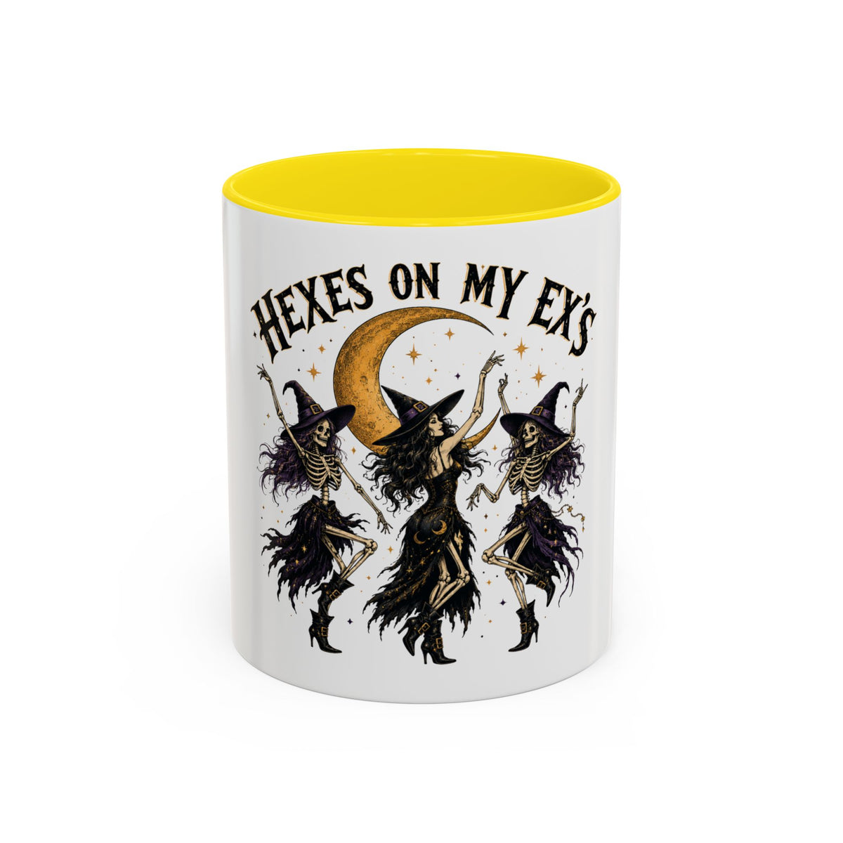 Hexes on My Ex's Witch Coffee Mug — Funny Halloween Accent Mug (11/15oz)